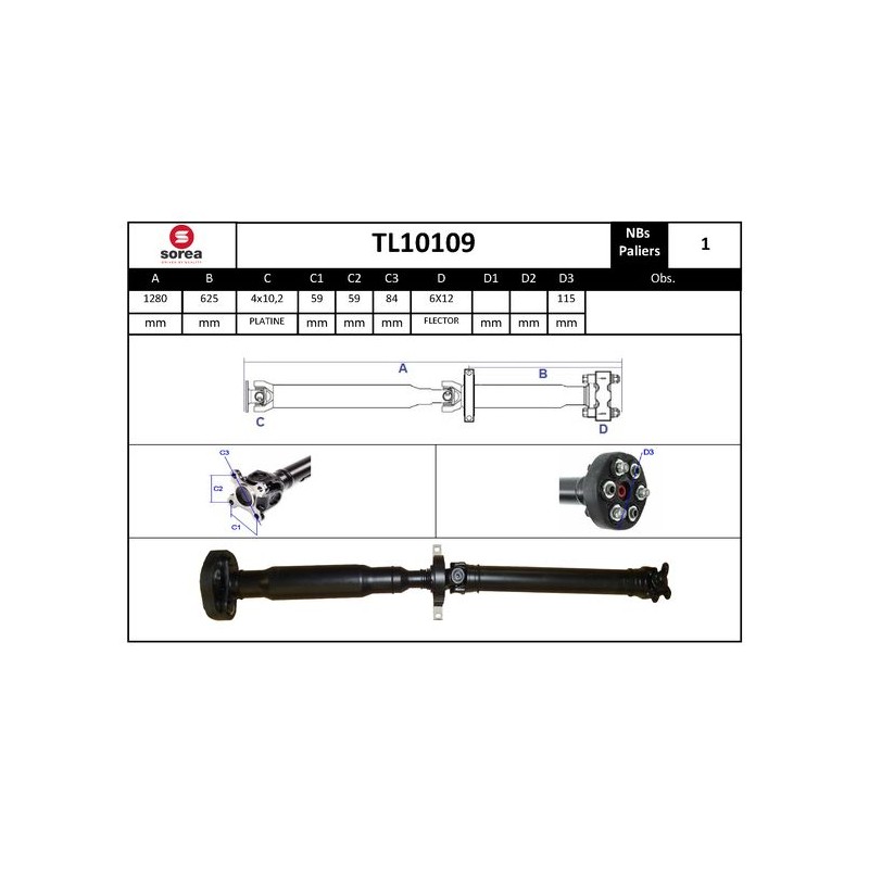 Arbre de Transmission, Entraînement Essieux Pour BMW X3 26107564741 26107569960