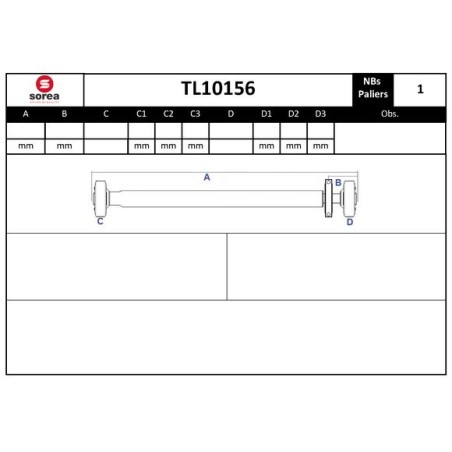 Arbre de Transmission, Entraînement Essieux Pour VW Transporter V VI 7E1521102M