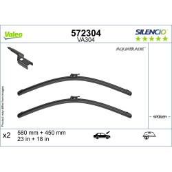 2 Balais D'Essuie-Glace 580mm 450mm Pour Alpine A110 II 6020080055