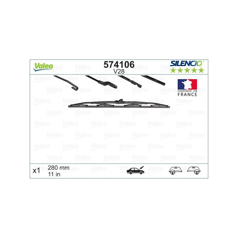 1 Balai D'Essuie-Glace 280mm Pour Peugeot Renault VW 1500,1600 Kaefer Seat