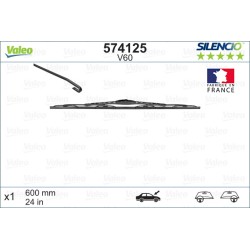 1 Balai D'Essuie-Glace 600mm Pour Peugeot Renault Dacia Duster VW 1613291580
