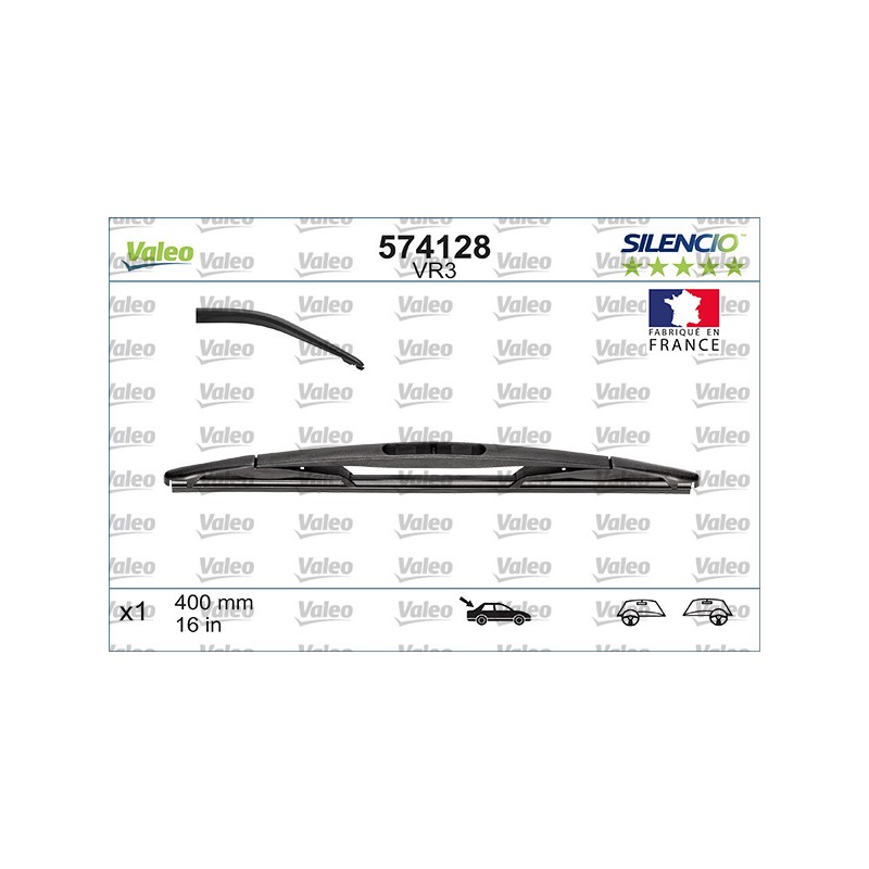 1 Balai D'Essuie-Glace 400mm Pour Peugeot Renault Dacia Opel Astra G 77111-30022