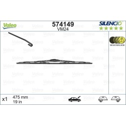 1 Balai D'Essuie-Glace 475mm Pour Peugeot 206 Renault VW Golf III IV Vento Seat