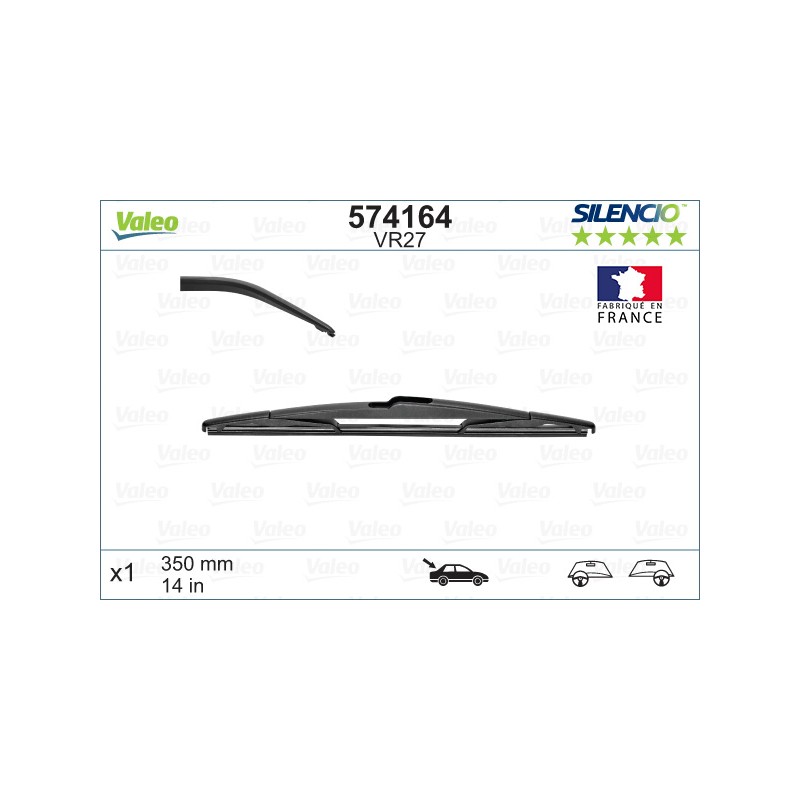 1 Balai D'Essuie-Glace 350mm Pour Peugeot Renault Dacia Opel 642393 7711422568