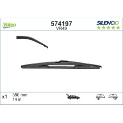 1 Balai D'Essuie-Glace Arrière 350mm Pour Peugeot Renault BMW Opel 1616433780