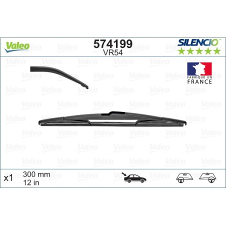 1 Balai D'Essuie-Glace Arrière 300mm Pour Peugeot BMW Nissan Toyota 1635156280