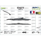 2 Balais D'Essuie-Glace 600mm 450mm Pour Peugeot Renault Citroën C2 6426-NH