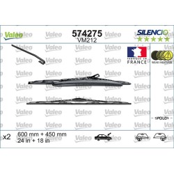 2 Balais D'Essuie-Glace 600mm 450mm Pour Peugeot Renault Citroën C2 6426-NH