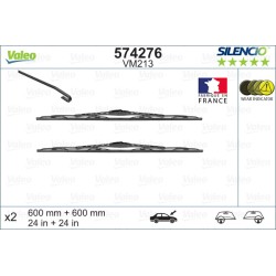 2 Balais D'Essuie-Glace 600mm Pour Opel Meriva A Zafira Vauxhall Meriva MK I (A)