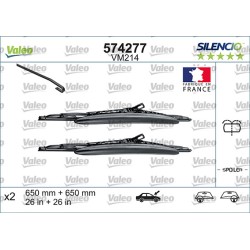 2 Balais D'Essuie-Glace 650mm Pour Peugeot Fiat Citroën C8 Lancia 9464552880