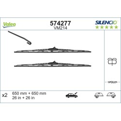 2 Balais D'Essuie-Glace 650mm Pour Peugeot Fiat Citroën C8 Lancia 9464552880