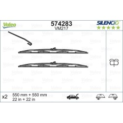 2 Balais D'Essuie-Glace 550mm Pour Peugeot 405 I II