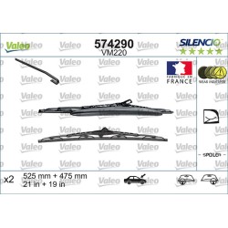 2 Balais D'Essuie-Glace 525mm 475mm Pour VW Bora Audi Seat Fiat 1J0998003