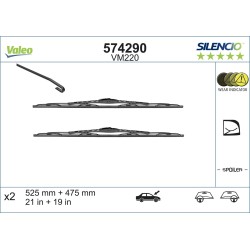 2 Balais D'Essuie-Glace 525mm 475mm Pour VW Bora Audi Seat Fiat 1J0998003