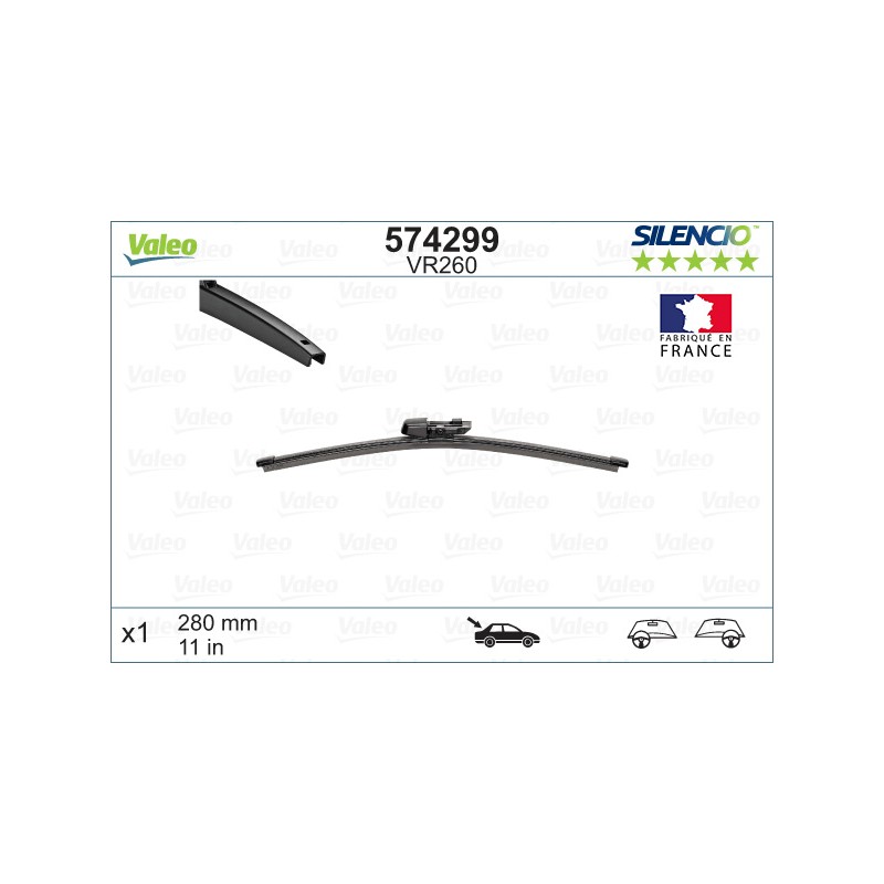 1 Balai D'Essuie-Glace Arrière 280mm Pour VW Atlas Seat Skoda Cupra 5G6955427C