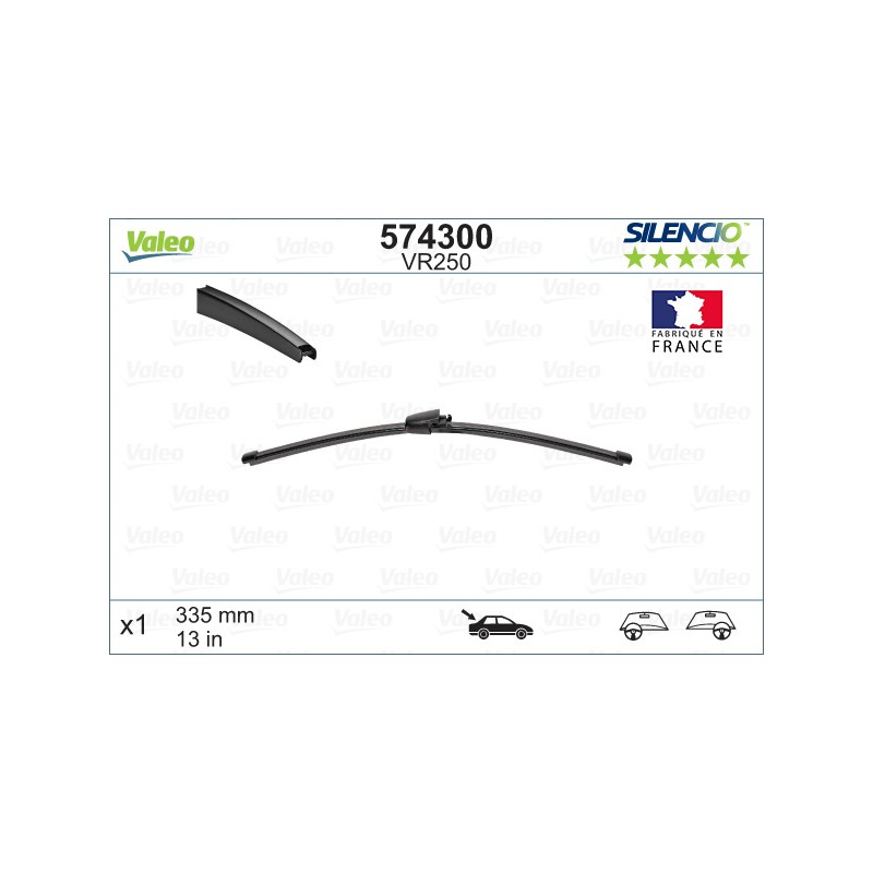 1 Balai D'Essuie-Glace Arrière 335mm Pour VW Golf Plus V VI Polo Tiguan Touareg