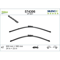 2 Balais D'Essuie-Glace 600mm 580mm Pour BMW Série 5 E60 E61 6 E63 E64 0431438