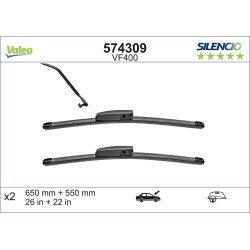 2 Balais D'Essuie-Glace 650mm 550mm Pour Renault Grand Scénic II 7711230011