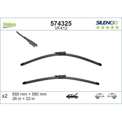 2 Balais D'Essuie-Glace 650mm 580mm Pour Renault Clio II MERCEDES Classe A B