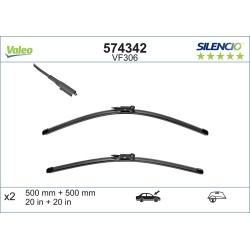 2 Balais D'Essuie-Glace 500mm Pour BMW Série 1 E81 E82 E87 E88 61610420549