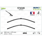 2 Balais D'Essuie-Glace 600mm 475mm Pour VW Audi Skoda 7M3998002A 8P0998002