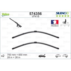 2 Balais D'Essuie-Glace 700mm 650mm Pour Renault Modus 288905749R 288908630R