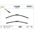 2 Balais D'Essuie-Glace 650mm Pour Seat Leon 1P0455425B 1P0955425B 1P0955426B