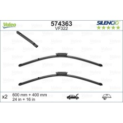 2 Balais D'Essuie-Glace 600mm 400mm Pour Peugeot Renault Citroën DS 1609068880
