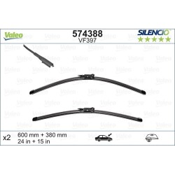 2 Balais D'Essuie-Glace 600mm 380mm Pour Nissan Qashqai +2 I Hyundai Bayon i20
