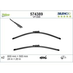 2 Balais D'Essuie-Glace 600mm 500mm Pour Ford Kuga III Land Rover Freelander 2