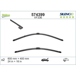 2 Balais D'Essuie-Glace 600mm 400mm Pour BMW Série 3 E92 E93 0415881