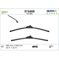 2 Balais D'Essuie-Glace 550mm Pour Renault Land Rover MERCEDES Citan 7701068754