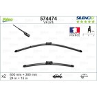 2 Balais D'Essuie-Glace 600mm 380mm Pour VW Audi Seat Skoda 1S1955425 8X1955425B