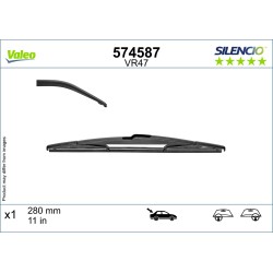 1 Balai D'Essuie-Glace Arrière 280mm Pour Toyota Hyundai Jeep Kia 85242-0F010