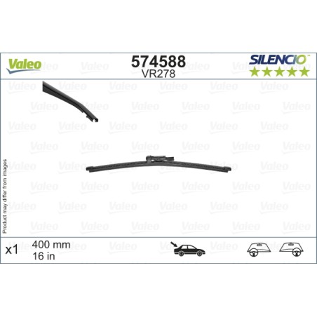 1 Balai D'Essuie-Glace Arrière 400mm Pour Renault Opel Fiat Nissan 28790-8635R