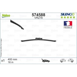 1 Balai D'Essuie-Glace Arrière 400mm Pour Renault Opel Fiat Nissan 28790-8635R