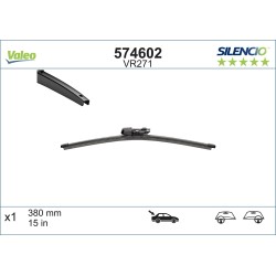 1 Balai D'Essuie-Glace Arrière 380mm Pour VW Tiguan Touareg Seat Leon Tarraco