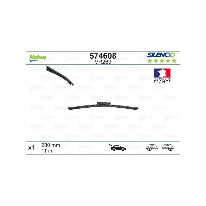 1 Balai D'Essuie-Glace Arrière 280mm Pour BMW Infiniti MERCEDES Mini 0036625