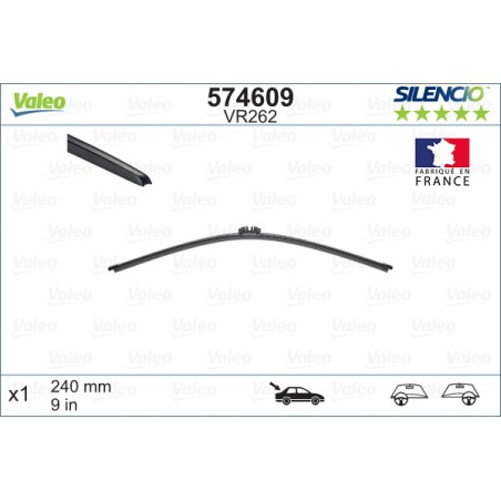 1 Balai D'Essuie-Glace Arrière 240mm Pour Renault 5 Ford Alpine Citroën