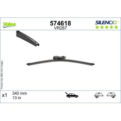 1 Balai D'Essuie-Glace Arrière 340mm Pour VW Seat Ford Skoda 2G7955427 2556895