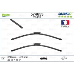 2 Balais D'Essuie-Glace 650mm 400mm Pour Renault Laguna III Citroën C3 II -