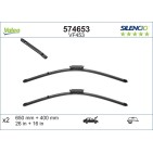 2 Balais D'Essuie-Glace 650mm 400mm Pour Renault Laguna III Citroën C3 II -