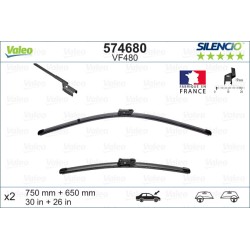 2 Balais D'Essuie-Glace 750mm 650mm Pour Peugeot Ford Citroën C4 II DS 6423-21