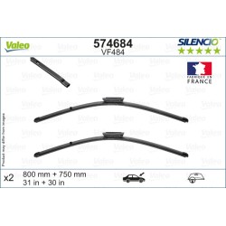 2 Balais D'Essuie-Glace 800mm 750mm Pour Citroën C4 Picasso 1611661180