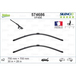 2 Balais D'Essuie-Glace 750mm 700mm Pour Renault Espace IV 7711230017