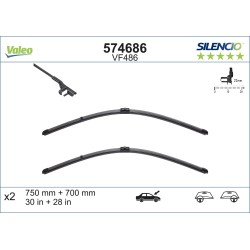 2 Balais D'Essuie-Glace 750mm 700mm Pour Renault Espace IV 7711230017