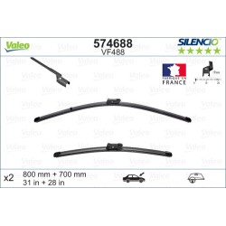 2 Balais D'Essuie-Glace 800mm 700mm Pour Peugeot Renault Opel Citroën 13385437
