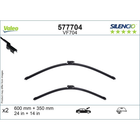 2 Balais D'Essuie-Glace 600mm 350mm Pour MG MG ZS SUV