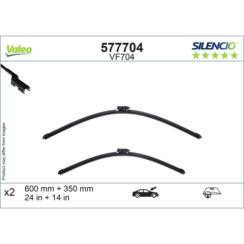2 Balais D'Essuie-Glace 600mm 350mm Pour MG MG ZS SUV