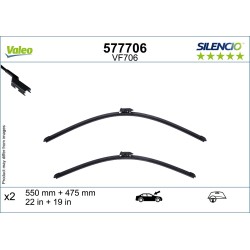2 Balais D'Essuie-Glace 550mm 475mm Pour MG MG 3 11072920 11638826 11642064